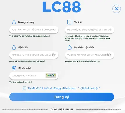 Đăng Ký – Trải Nghiệm Ngay Ngay Tại LC88